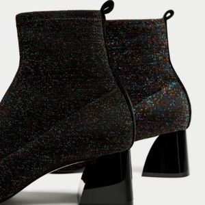 Zara Sock Style Booties - Multi Colored
